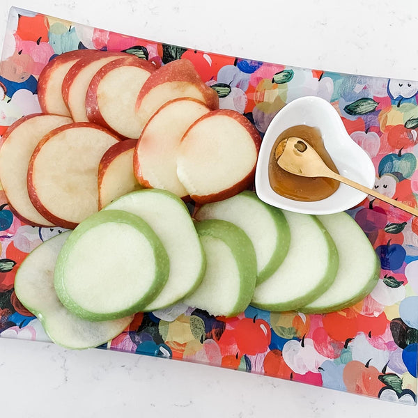 Rainbow Apple, Apple & Honey Dish Set- Peace Love Light Shop