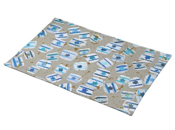 Shabbat Challah Cover- Israel Flag, Peace Love Light Shop
