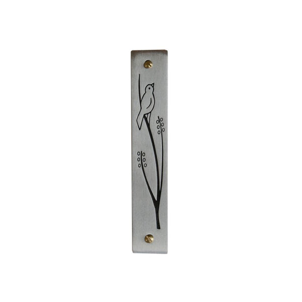 Line-Drawn Wren Mezuzah - Peace Love Light Shop