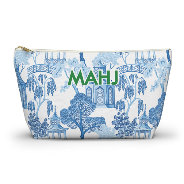Mahjong Tile Bag, Chinoiserie Blue, Gifts- Peace Love Light Shop