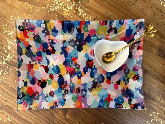 Hanukkah Dish Set- Peace Love Light Shop