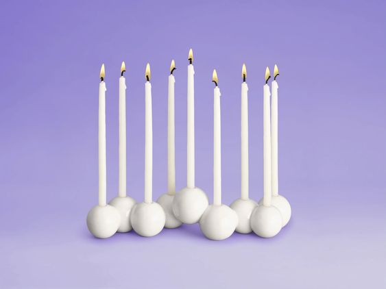 Modern Bubble Menorah- Peace Love Light Shop