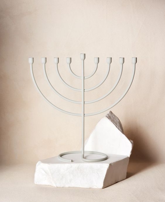 Trace Modern Menorah, Via Maris, Peace Love Light Shop