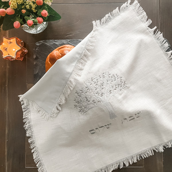 Modern Tree of Life Challah Cover- Peace Love Light Shop