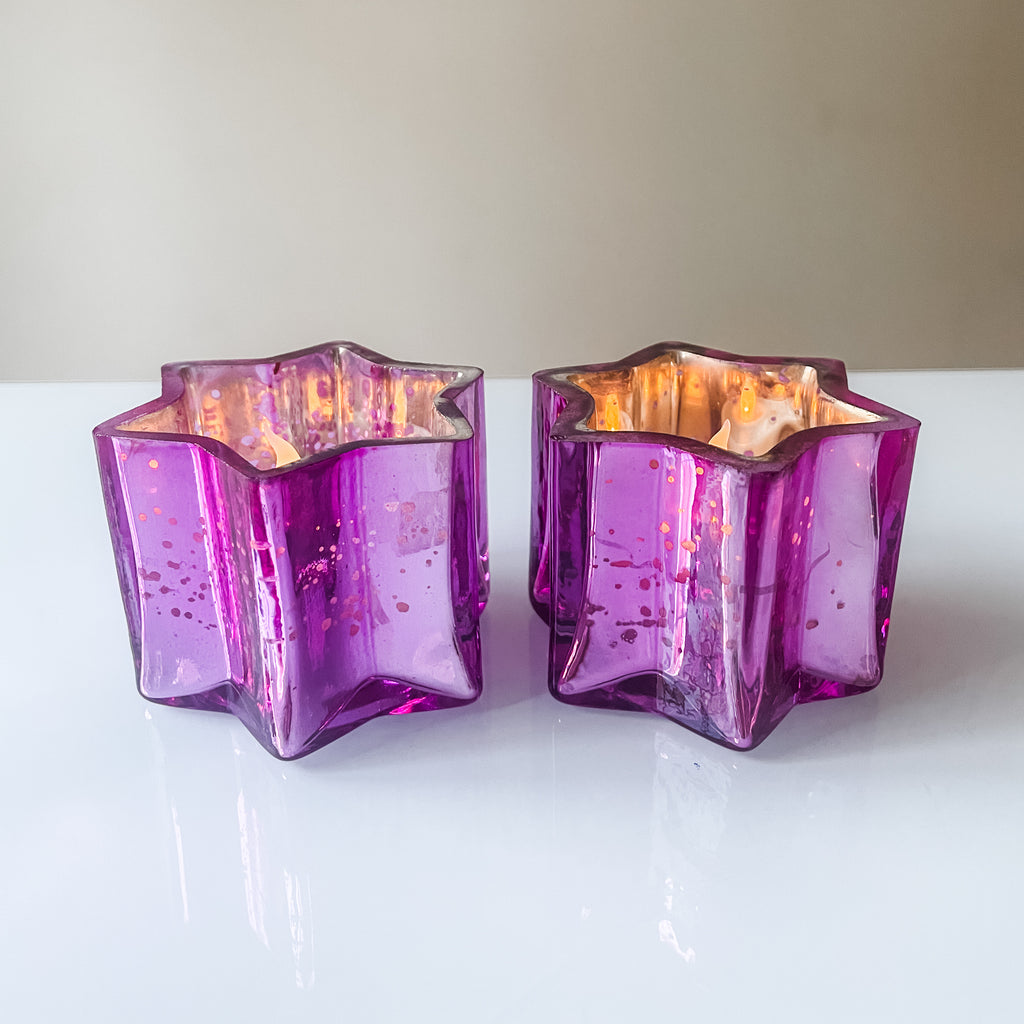 Shabbat candles, Star of David votives, Jewish holidays- Peace Love Light Shop