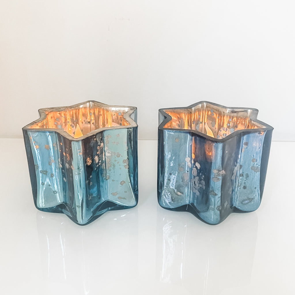 Shabbat candles, Star of David votives, Jewish holidays- Peace Love Light Shop