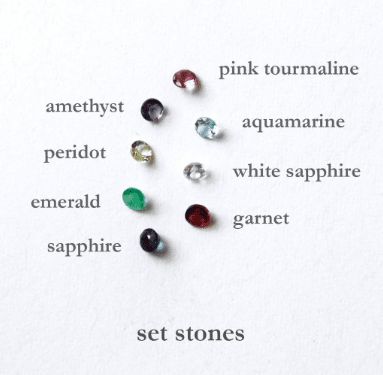 Sterling Silver Tiny Eye Necklace- Choose Your Gemstone - Peace Love Light Shop