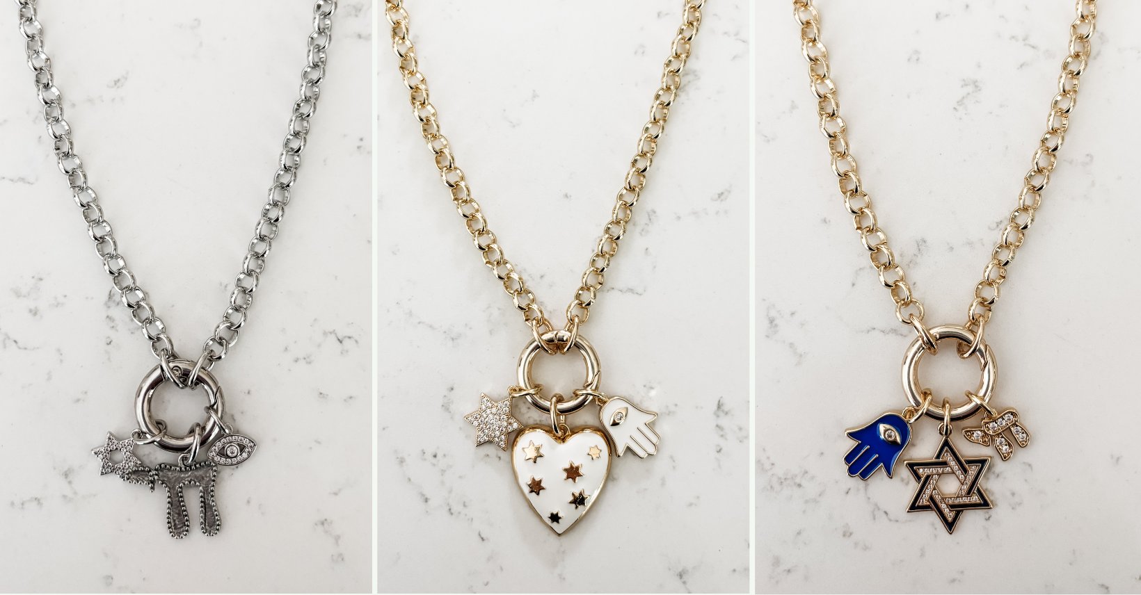 Build Your Own Charm Necklace, Jewish Jewelry