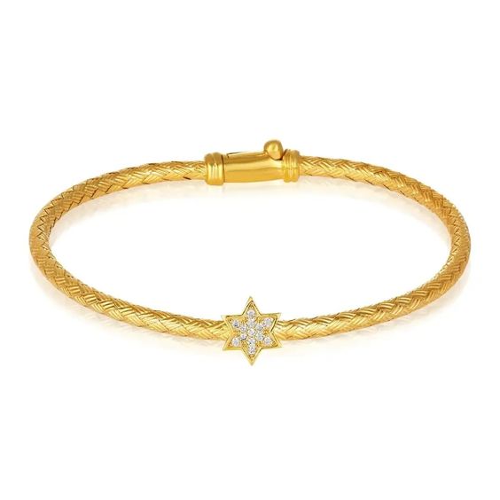 Star of David bangle bracelet- Peace Love Light Shop
