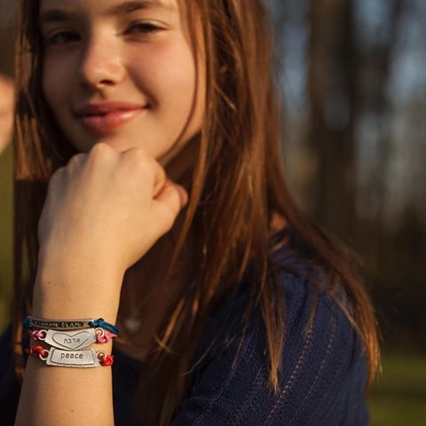 Word Charm Bracelets, Jewish Gift- Peace Love Light Shop