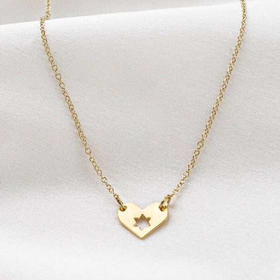 Israel at Heart Necklace, 20% Proceeds Donated- Peace Love Light Shop