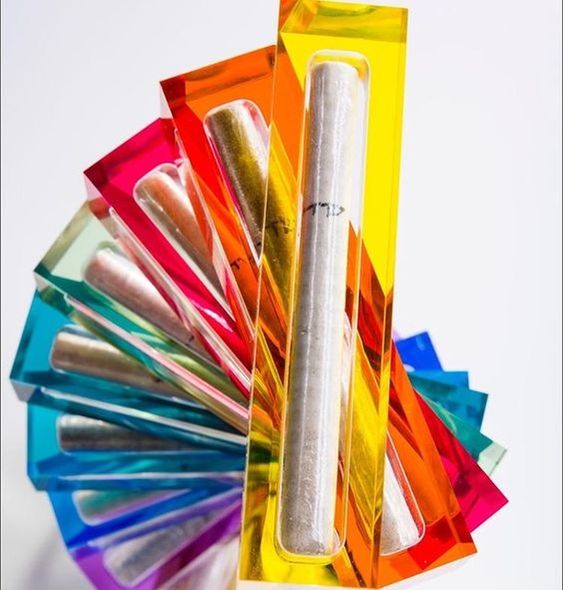 Modern acrylic mezuzah - Peace Love Light Shop