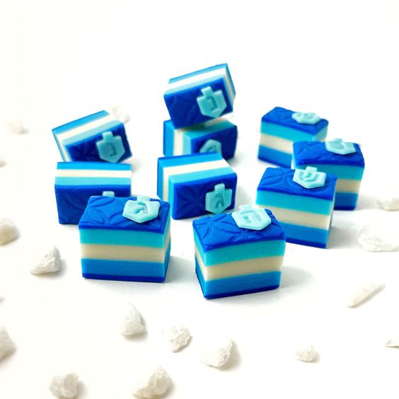 Hanukkah Marzipan Gift Cookie- Peace Love Light Shop