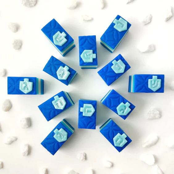 Hanukkah Marzipan Gift Cookie- Peace Love Light Shop