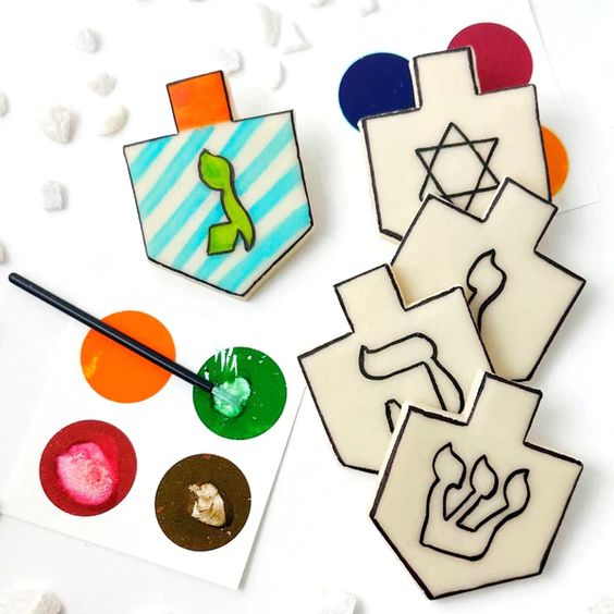 Hanukkah Marzipan Paint Your Own Craft- Peace Love Light Shop