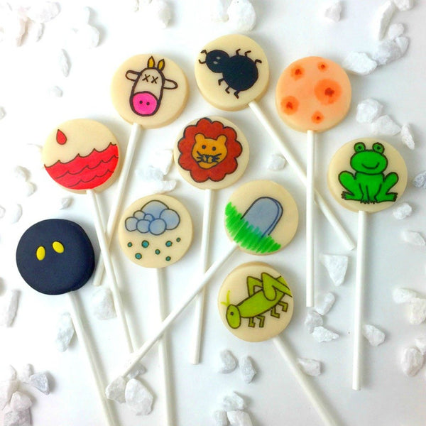 Passover Marzipan Ten Plague Pops- Peace Love Light Shop