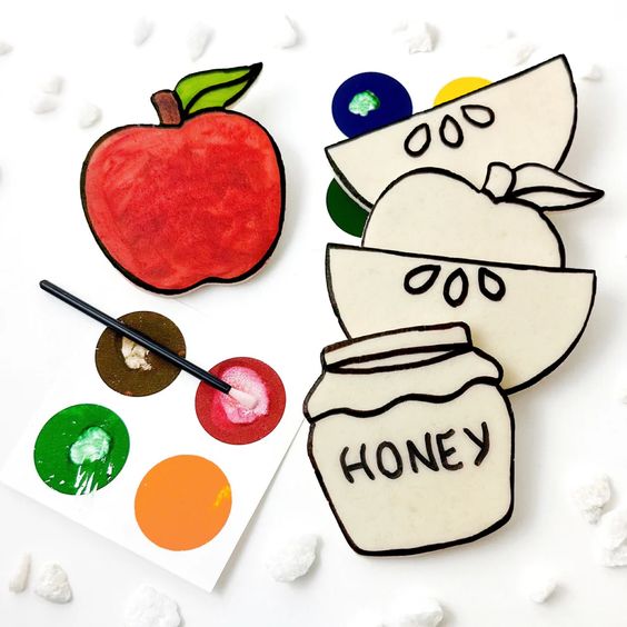 Rosh Hashanah Paint Your Own Marzipan Cookies- Peace Love Light Shop