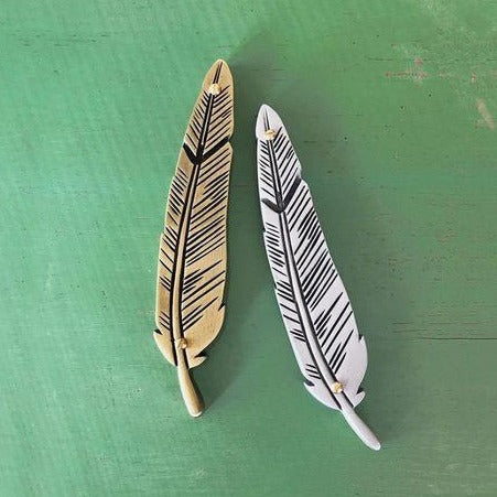 Modern Mezuzah, Feather - Peace Love Light Shop