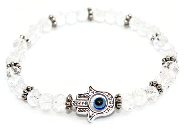 Beaded stretchy bracelets- star of David, hamsa- Peace Love Light Shop