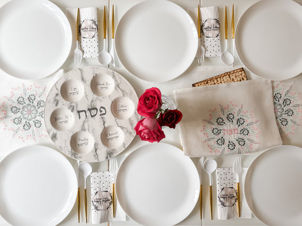 Passover tablescape- Peace Love Light Shop