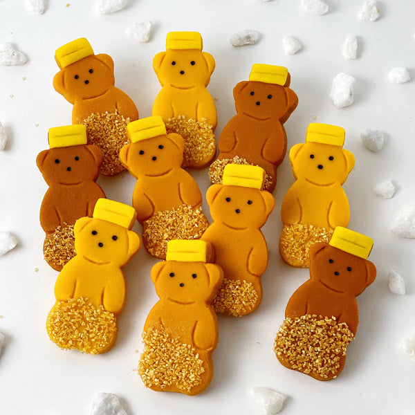 Rosh Hashanah Marzipan Honey Bears, Hostess Gift- Peace Love Light Shop