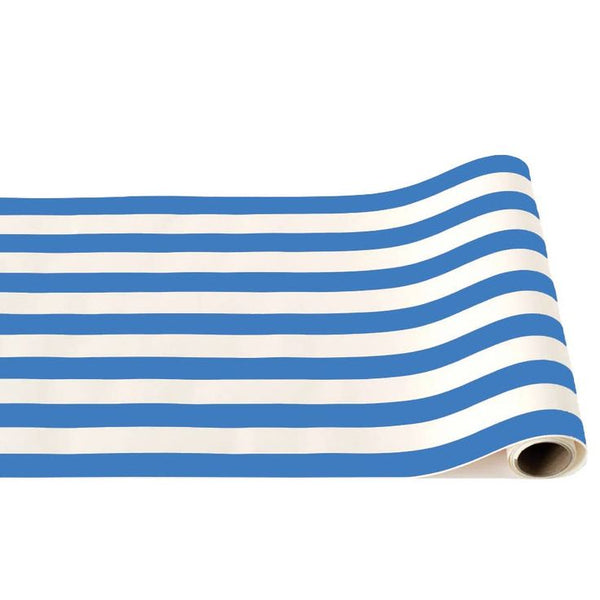 Blue & White Stripe Runner, Shabbat Decor, Peace Love Light Shop