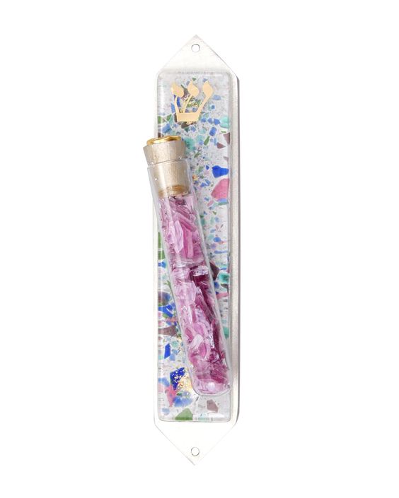 Jewish wedding smash glass mezuzah- Peace Love Light Shop