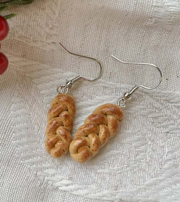 Challah Earrings, Peace Love Light Shop
