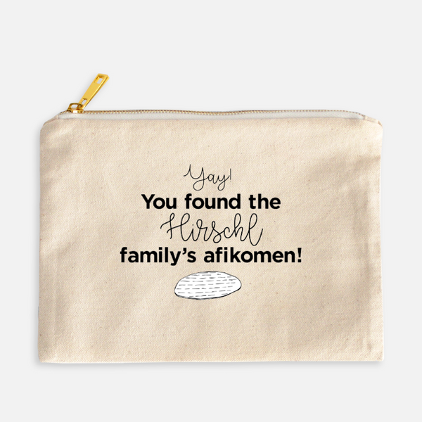 Personalized Afikoman Bag- Peace Love Light Shop