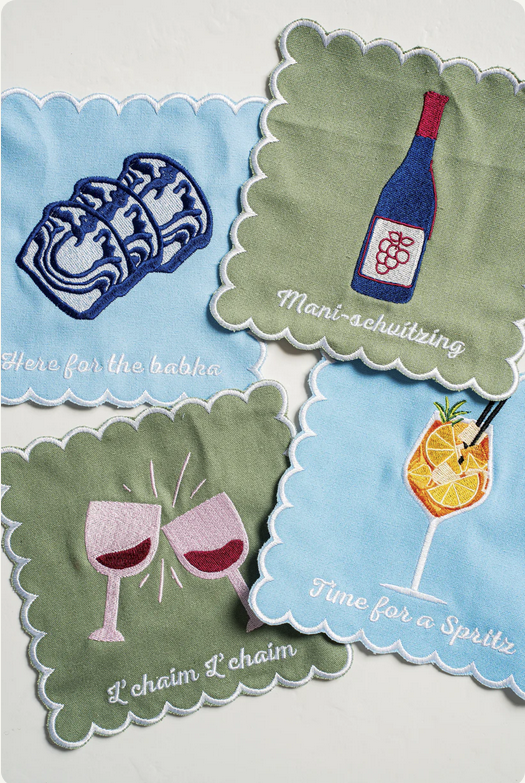 L'Chaim Cocktail Napkins, Peace Love Light Shop